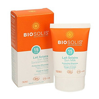 Biosolis Voděodolné opalovací mléko SPF 15 (Sun Milk) 50 ml unisex