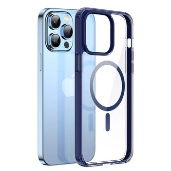 Pouzdro Dux Ducis Clin2 iPhone 14 Pro Magnetic MagSafe pouzdro modré