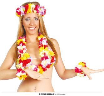 Havajský květinový set