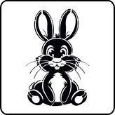 ARTEMISS Zajíček - plastová šablona 496 (29x29cm) Rozměr: G 29x29cm