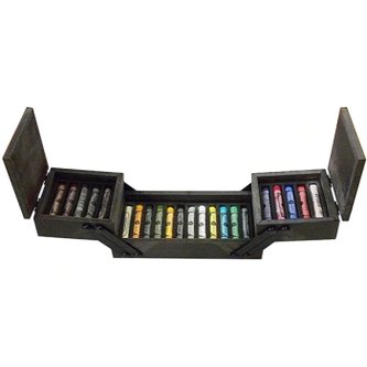 Sada suchých pastelů Sennelier v kufříku 22ks