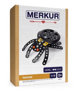 Stavebnice MERKUR Pavouk 41ks v krabici 13x18x5cm