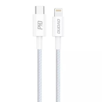 Dudao L6E kabel USB typu C - Lightning PD 20W bílý (L6E)