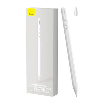 Baseus Smooth Writing 2 Stylus Pen s LED indikátory (bílý) Baseus Smooth Writing 2 Stylus Pen s LED indikátory (bílý)