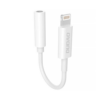 Audio adaptér Dudao L16i Lightning na mini jack 3,5 mm (bílý)
