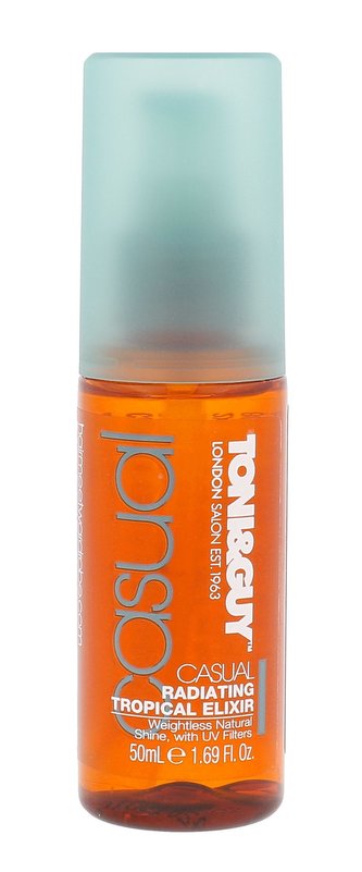 Toni&Guy Rozjasňující olejová péče pro lesk vlasů Casual (Radiating Tropical Elixir) 50 ml woman