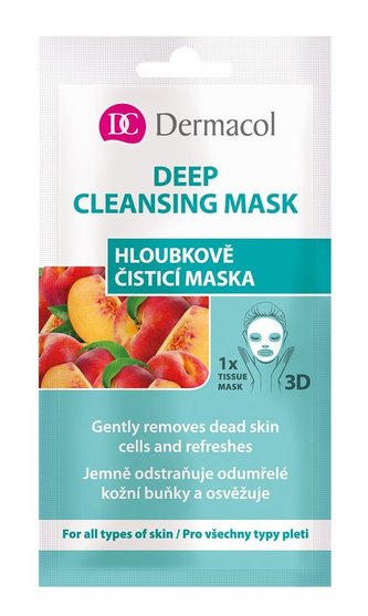 Dermacol Textilní hloubkově čisticí maska 3D (Gently Removes Dead Skin) 1 ks woman