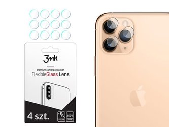 4x 3mk flexibilní sklo pro čočku fotoaparátu Apple iPhone 11 Pro
