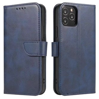 Magnet Case elegantní kryt pouzdra s chlopní a funkcí stojánku pro Samsung Galaxy A33 5G modrý