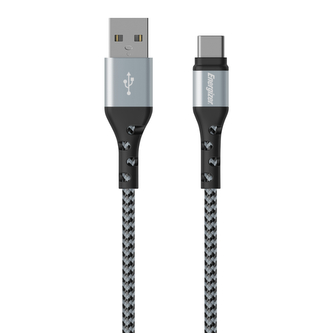 Energizer Ultimate - propojovací kabel USB-A k USB-C 2 m (stříbrný)