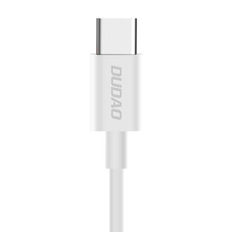 Kabel USB-C Dudao L1T, 3A, 1 m (bílý)
