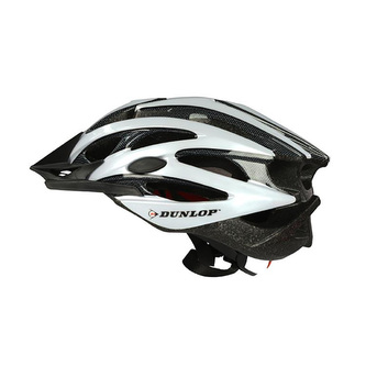 Dunlop - MTB nastavitelná cyklistická přilba r. M 55-58 cm (bílá a černá)