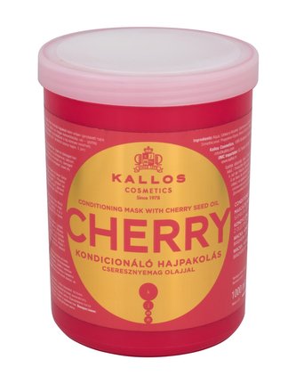 Kallos Jemná hydratační maska na vlasy s třešní a vitamíny (Conditioning Cherry Hair Mask) Jemná hydratační maska na vlasy s třešní a vitamíny (Conditioning Cherry Hair Mask) - Objem 1000 ml woman