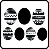 ARTEMISS Kraslice - plastová šablona 498 Rozměr: G 29x29cm