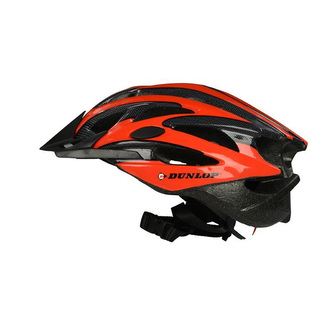 Dunlop - MTB regulovatelná cyklistická přilba r. M 55-58 cm (červeno-černá)