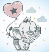 DIAMOND DOTZ Slůně s balónkem