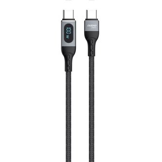 Dudao kabel USB Typ C - USB Typ C rychlé nabíjení PD 100W černý (L7MaxC)