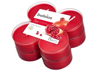 Bolsius Aromatic 2.0 Čajové Maxi 8ks Pomegranate, vonné svíčky