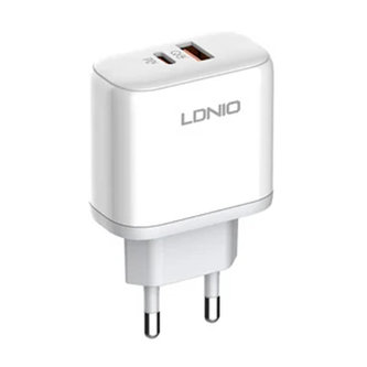 Nástěnná nabíječka LDNIO A2526C USB, USB-C 45W + Lightning kabel