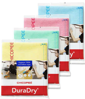 Chicopee Microfibre 5 ks Pratelná utěrka balení: 5 ks - modrá