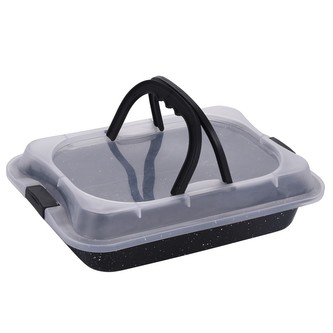 Pekáč s plastovým víkem\n Royalty, 36X24.5X5.5cm