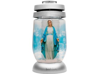Bolsius Hřb.Sklo 23cm vklad 120g 36h. Svatá Maria