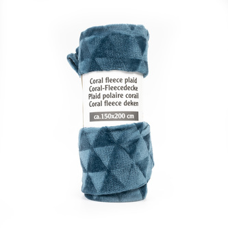 Deka 150x200cm (tmavě modrá) (vzor 02)