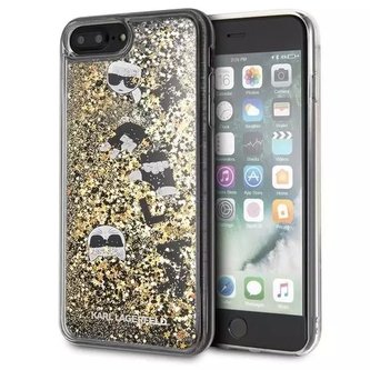 Karl Lagerfeld KLHCI8LROGO iPhone 7/8 Plus černo-zlatá / černá Karl Lagerfeld KLHCI8LROGO iPhone 7/8 Plus černo-zlatá / černá