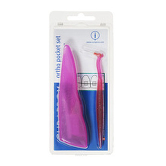 Curaprox Sada pro čištění rovnátek (Ortho Pocket Set 07,14,18 + UHS) Sada pro čištění rovnátek (Ortho Pocket Set 07,14,18 + UHS) - Varianta 451 Růžový unisex