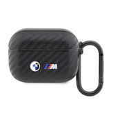 BMW Carbon Double Metal Logo - pouzdro pro AirPods Pro (černé)