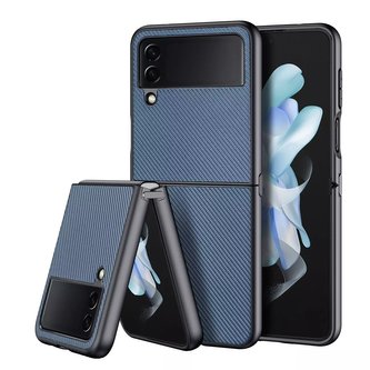 Kryt pouzdra Dux Ducis Fino z nylonového materiálu pro Samsung Galaxy Z Flip4 modrý