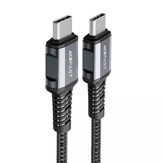 Acefast kabel USB typu C - USB typu C 1,2 m, 60W (20V / 3A) šedý (C1-03 deep space gray)