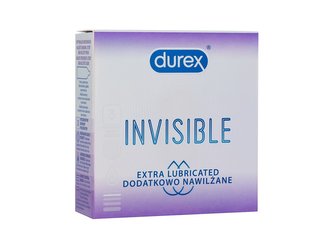 Durex Kondomy Invisible Extra Lubricated Varianta 3 ks man