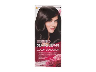 Garnier Přírodní šetrná barva Color Sensation Přírodní šetrná barva Color Sensation - Odstín 3.0 Tmavě hnědá woman