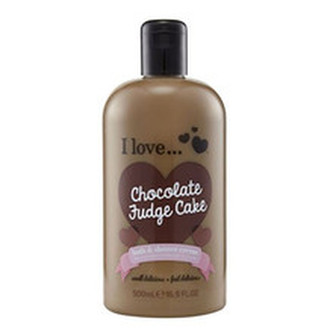 I Love Koupelový a sprchový krém s vůní čokoládového dortu (Chocolate Fudge Cake Bath & Shower Creme) 500 ml woman
