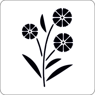 ARTEMISS Květina - plastová šablona 486 Rozměr: E 29x29cm