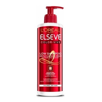 L´Oréal Paris Pečující mycí krém pro ochranu barvy Elseve Color Vive (Low Shampoo Gentle Cleansing Cream) 400 ml woman
