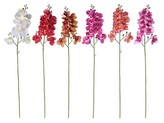 Umělé květiny, plast 780mm orchidej, mix barev