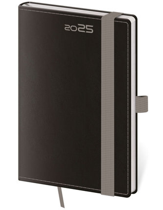 Kapesní diář Double Black s poutkem