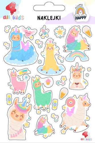 Naklejki dla dzieci Wesołe lamy