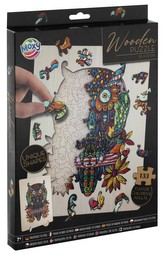 Dřevěné puzzle Sova 132 dílků