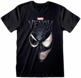 Pánské tričko Marvel|Venom: Split Face (XL) černá bavlna