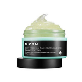 Mizon Revitalizační maska s limetkou na povadlou pleť (Enjoy Fresh-On Time Revital Lime Mask Radiance Soft Skin) 100 ml woman