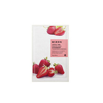 Mizon Plátýnková 3D maska s jahodami pro zjemnění a antioxidaci pleti Joyful Time (Essence Mask Strawberry) 23 g woman