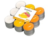 Bolsius Čajové 18ks Mango tříbarevné, vonné svíčky
