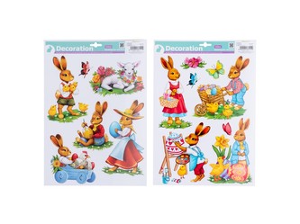 Folie okenní 410x290mm, vel. zvířátka mix