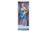 Barbie looks blondýnka v modrých šatech HRM15