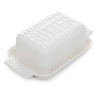Miska na máslo | FELIS | porcelán bílá | 22x13x7 cm | 892993 Homla