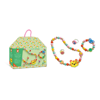 Janod Atelier Kreatívna sada Výroba šperkov Drevené korálky Džungľa 4 ks od 4 rokov Janod Atelier Kreatívna sada Výroba šperkov Drevené korálky Džungľa 4 ks od 4 rokov