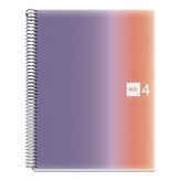 Miquelrius poznámkový blok Aurora Provence, A4, 120 listů, PP, linkovaný